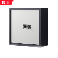 悦山钢制文件柜无斗单节保密柜灰白套色电子密码锁900*420*940mm 保密柜 YSOA3fo05DZHTB