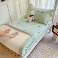 纯棉印花床笠单件学生宿舍床罩床垫保护罩单人全包三件套