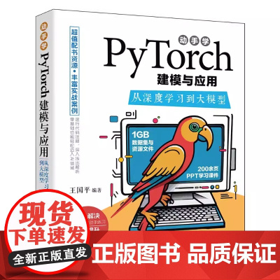 动手学PyTorch建模与应用 从深度学习到大模型 王国平 清华大学出版社 PyTorch 深度学习 神经网络 大模型
