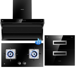 樱花(SAKURA)烟灶消套装7字型抽油烟机家用顶吸侧吸式油烟机CXW-280-QA01+BBG09+c01天然气