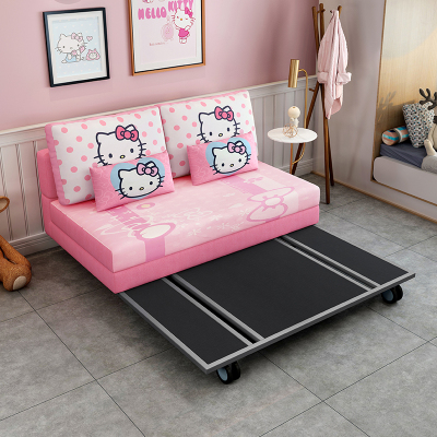 儿童多功能客厅小户型沙发床两用可折叠单双人1.2米推拉榻榻米床