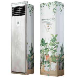 幸福派 空调罩方形柜机防尘罩保护套格力美的奥克斯海尔开机不取大3p立式方柜机罩 6821绿意春景 175*53*33cm