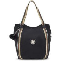 Kipling凯浦林单肩包女大容量便携耐用实用黑色条纹装饰