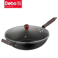 Debo 德铂德福斯炒锅无涂层铁锅34cm DEP-DS304