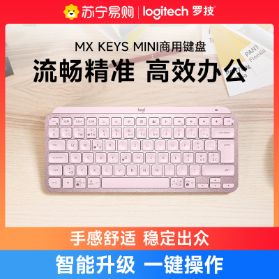罗技MX Keys mini无线蓝牙键盘双模可充电外接多功能商用办公