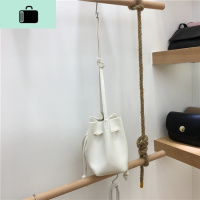 小脏柜 韩国单肩包夏季迷你水桶包抽绳圆桶包少女挎包个性水桶包NEW LAKE女士单肩包