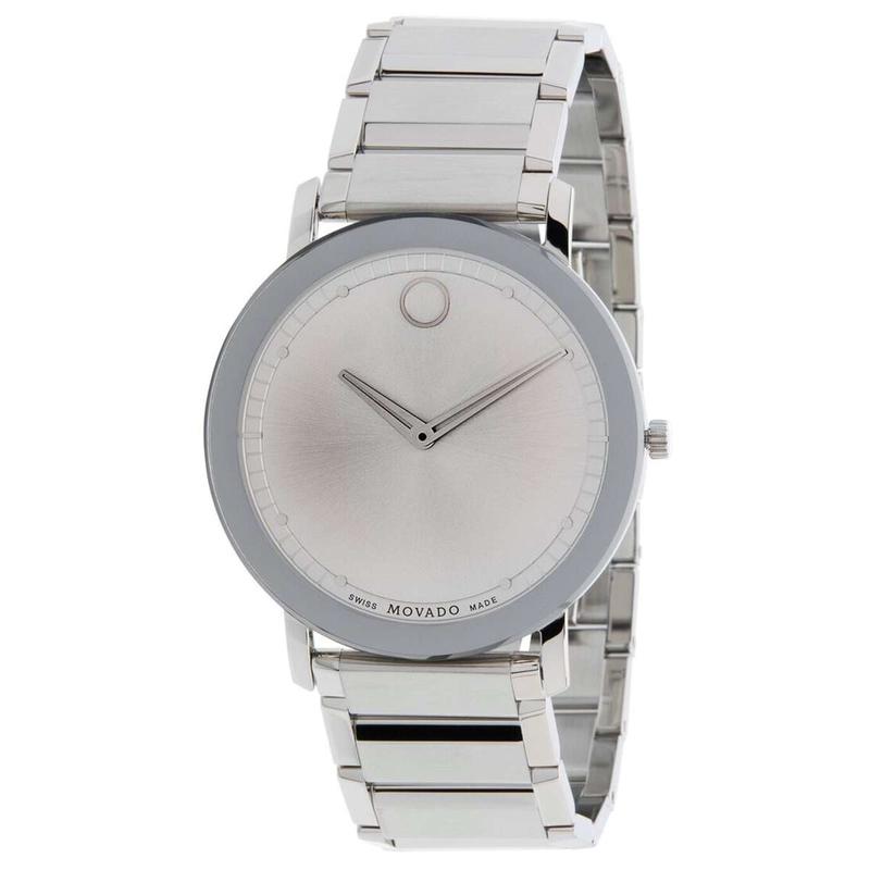 摩凡陀(MOVADO)瑞士工艺石英表男士手表不锈钢表带防水商务休闲腕表