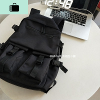 工装书包女韩版高中双肩包男大容量酷潮牌ins书包韩版原宿ulzzangNEW LAKE