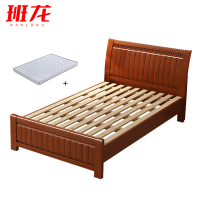 班龙实木床136*206*96cm+床垫套