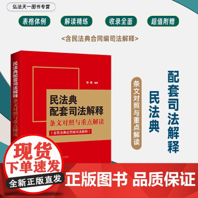 2024新书 民法典配套司法解释条文对照与重点解读 含民法典合同编司法解释 孙政 编著 中国法制出版社 97875216