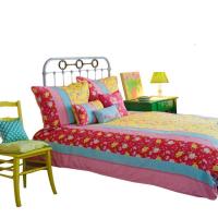 家柏饰(CORATED)家纺床品 欧美风全棉三/四件套床上用品套件莫奈花园