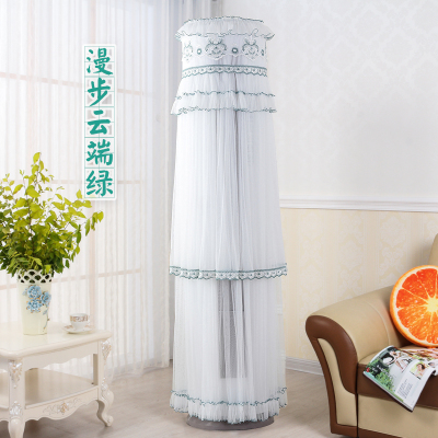 堂前燕客厅圆形柜机空调防尘罩开机不取格力3p圆柱立式空调罩海尔2p空调遮尘布布艺套子