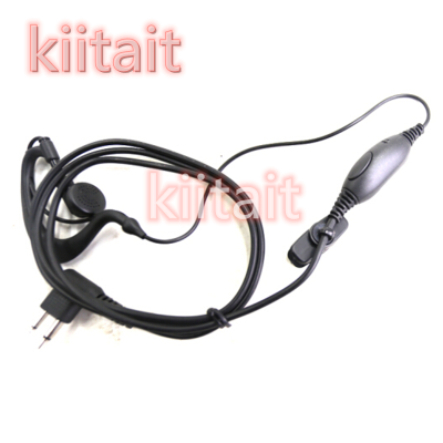 kiitait凯特通耳机线耳挂式手台耳麦线M口通用型适配于摩托罗拉对讲机、国产大部分手持台