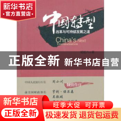 正版 中国转型:改革与可持续发展之道 胡祖六著 北京大学出版社 9