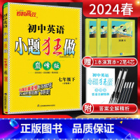 英语 七年级下 [正版]江苏版2024春恩波教育 七年级下册英语译林版YL巅峰版 7年级英语七下苏教版同步课时作业训练初