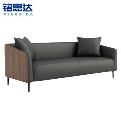 铭思达三人位沙发皮质张