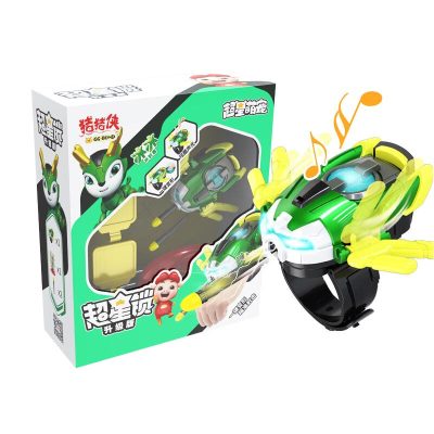 猪猪侠之竞球小英雄元灵锁决竞球超星锁超星萌宠4超星战队飞船变身器声光手表套装五灵锁玩具超星锁升级版-冰封鹿