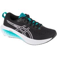 ASICS跑步鞋女缓震稳定支撑舒适贴合灵活性高黑色网纱面料