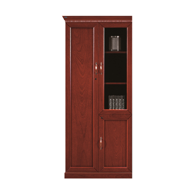 中豫鑫泽 ZYXZ4052422木质文件柜油漆贴木皮资料柜书柜 二门