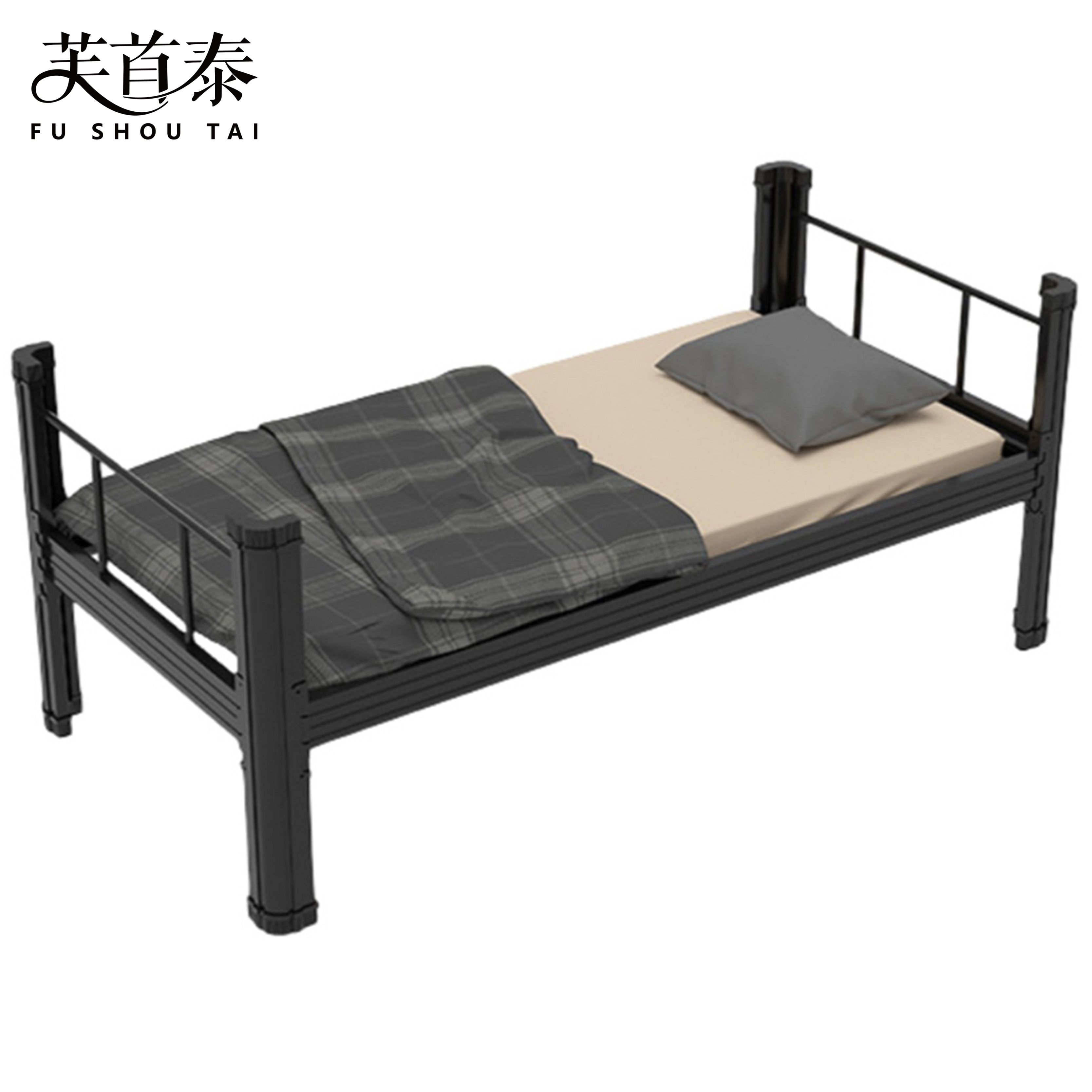 芙首泰钢制职工床1000*2000*850mm(含床垫)套
