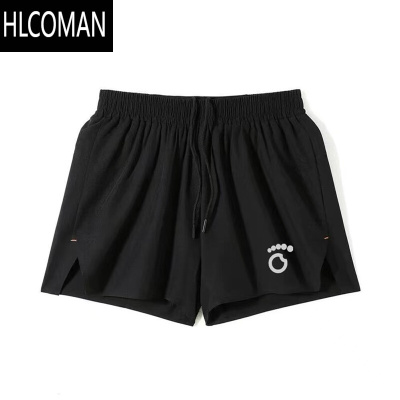 HLCOMAN防走光长短跑马拉松跑步短裤男三分运动裤后腰口袋可放手机