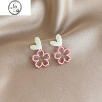 JiMi简约花朵爱心耳夹女士无耳洞小众设计感可爱甜美小巧精致耳饰学生