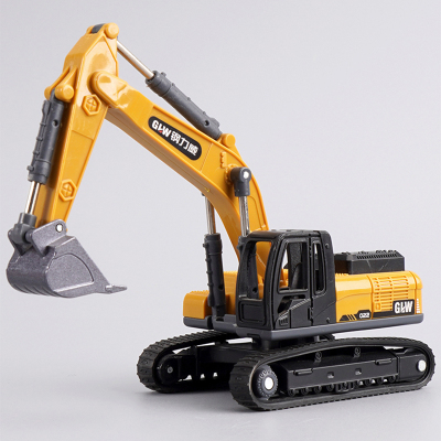 大号合金挖掘机儿童玩具车男孩工程车吊车叉车3-6岁生日礼物3750