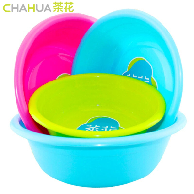 茶花脸盆大号盆子宿舍用学生家用塑料洗衣盆洗内裤女专用盆洗脸盆