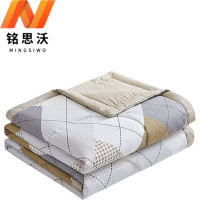 铭思沃双人被200*230cm条 咖色