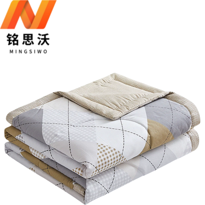 铭思沃双人被200*230cm条 咖色