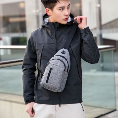 胸包男士背包2020新款尼龙帆布胸包休闲运动旅游胸前包单肩斜挎包