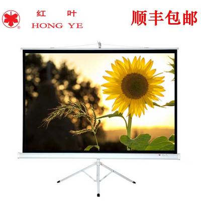 红叶120英寸16:10(兼容16:9)投影幕布投影布投影机投影仪幕布白塑幕多应用场景稳固升降支架坚固耐用