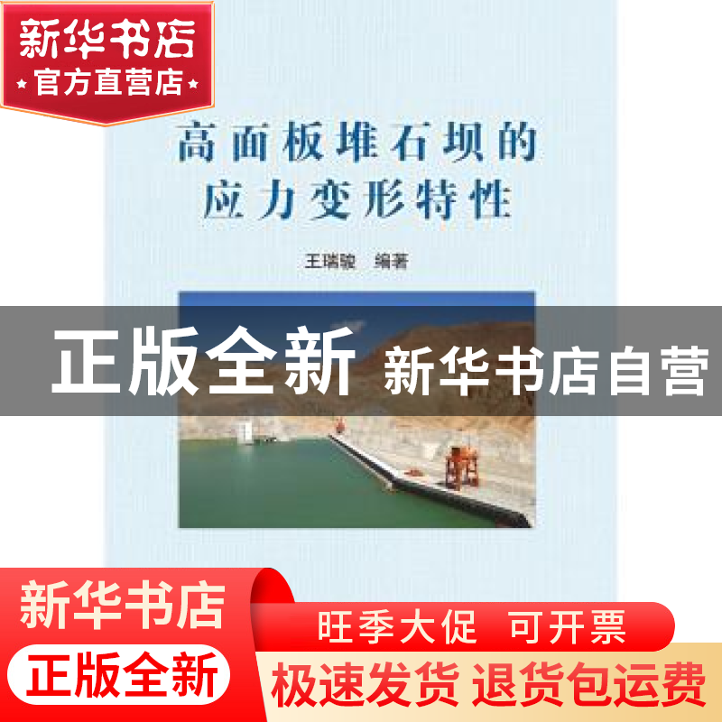 正版 高面板堆石坝的应力变形特性 王瑞骏编著 中国水利水电出版