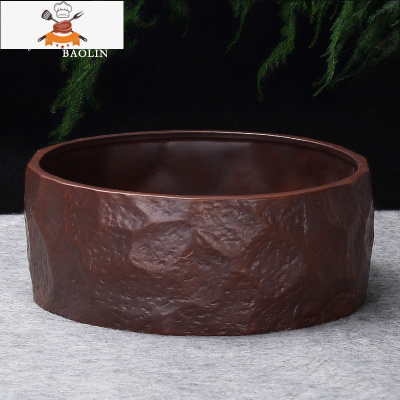 茶洗大号特大笔洗水盂水洗茶碗陶瓷功夫茶具配件茶道零配家用茶盘 茶洗大号-柴烧(石头纹) 敬平