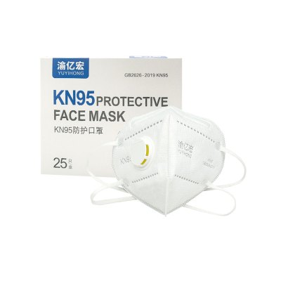 渝亿宏 带呼吸阀防护口罩 头戴式 均码 1个