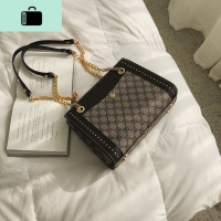 高级质感时尚印花包包女2020新款手提大容量单肩包百搭链条斜挎包NEW LAKE女士单肩包