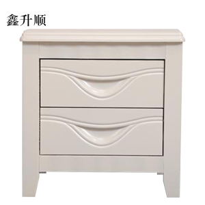 鑫升顺床头柜简约现代卧室床边储物柜升级款白色50*41*50cm