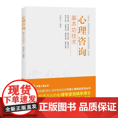 正版心理咨询基本功技术 心理咨询接待管理技术 岳晓东 清华大学出版社 心理咨询与治疗的话语研究入门教材教程书籍