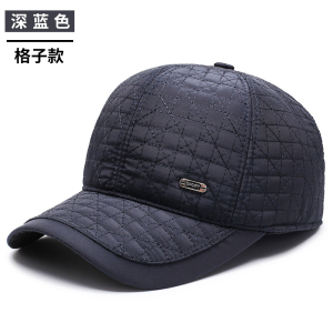 啄木鸟中老年帽子男士冬季爷爷爸爸鸭舌帽冬天老年保暖加厚棒球帽