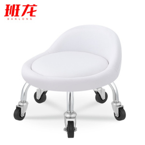 班龙带轮小凳子19*42cm白色个