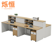 烁恒职员桌2.4m含柜套