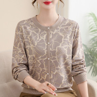 加绒保暖妈妈装上衣冬季保暖小衫中年人毛线衫40-60岁冬款衣服女