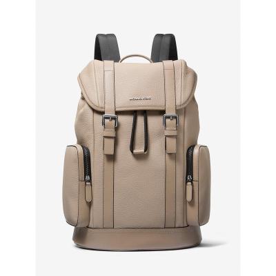 Michael Kors男款简约皮质双肩背包大容量外出旅行通勤办公包