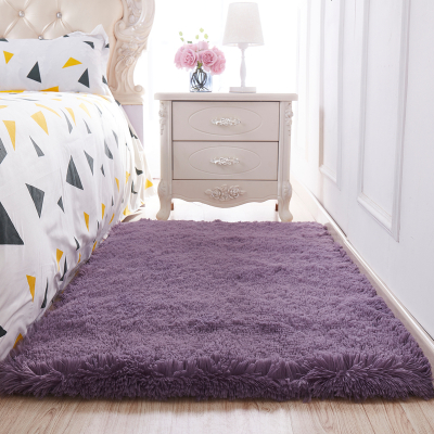 简约现代可机洗丝毛地毯客厅茶几飘窗卧室床边毯榻榻米地垫满铺毯