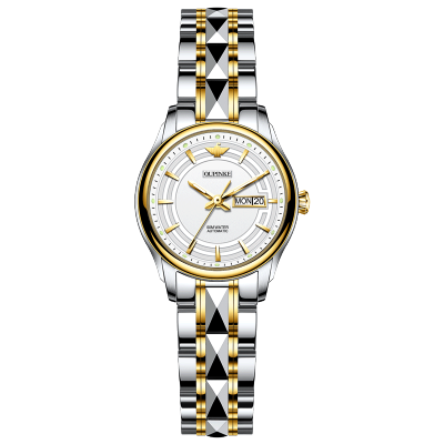 欧品客手表女式自动机械表女士腕表新款正品防水钨钢带商务时尚瑞士机芯国产品牌女表3170