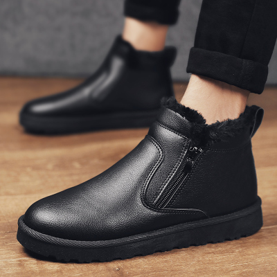 Ideamini冬季雪地靴男鞋2020新款加厚东北棉靴子加绒保暖棉鞋马丁潮鞋冬鞋靴子