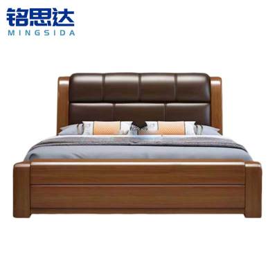 铭思达实木软包床