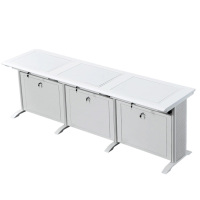 指臣电脑翻转桌灰白张