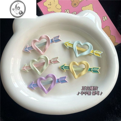 JiMiins爱心发夹女侧边刘海前额发卡新款可爱夹子头饰卡子后脑勺边夹