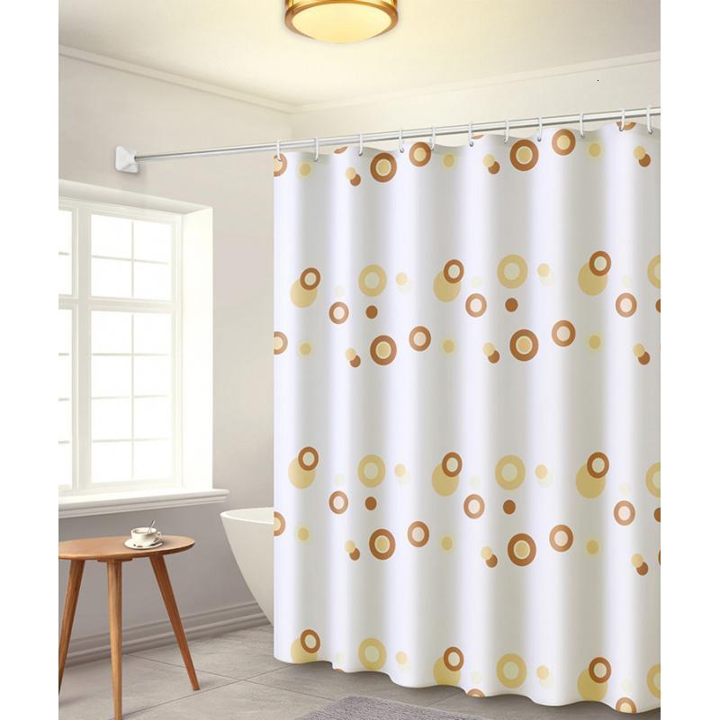 美帮汇浴室浴帘套装免打孔加厚霉水帘卫生间窗帘洗澡隔断挂帘帘子布